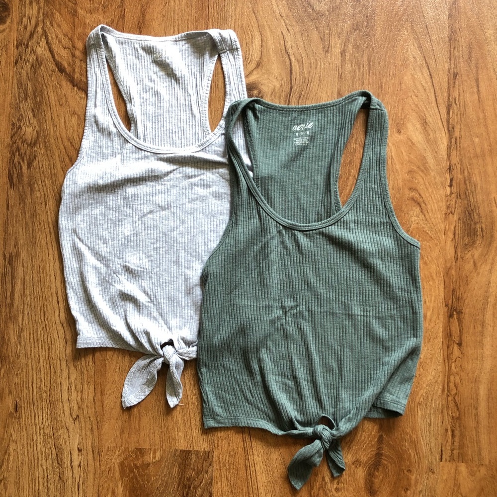 Set of two racerback crop tops